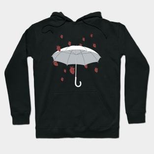 Anatomy heart rain art Hoodie